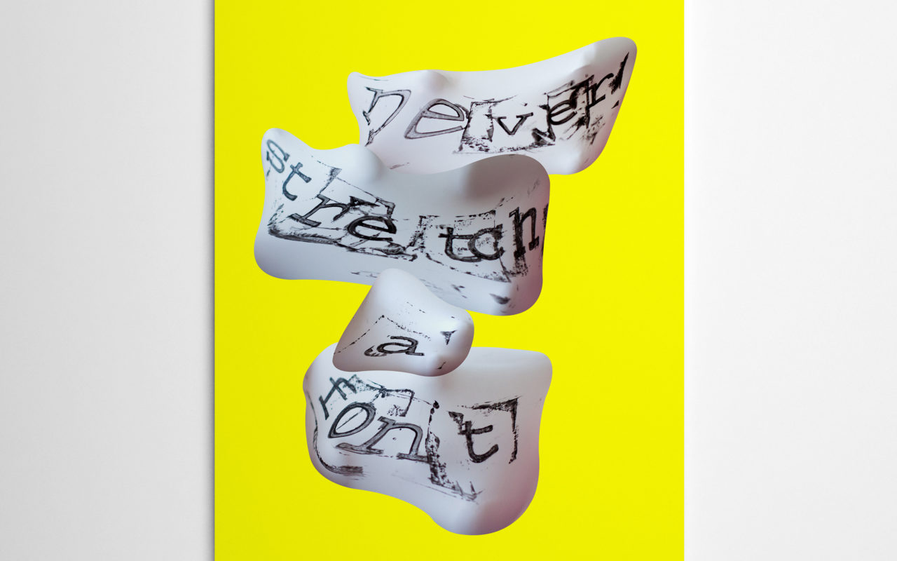 6. Poster Never Stretch a Font